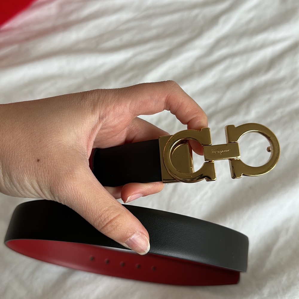 Salvatore Ferragamo Reversible and adjustable Gancini belt